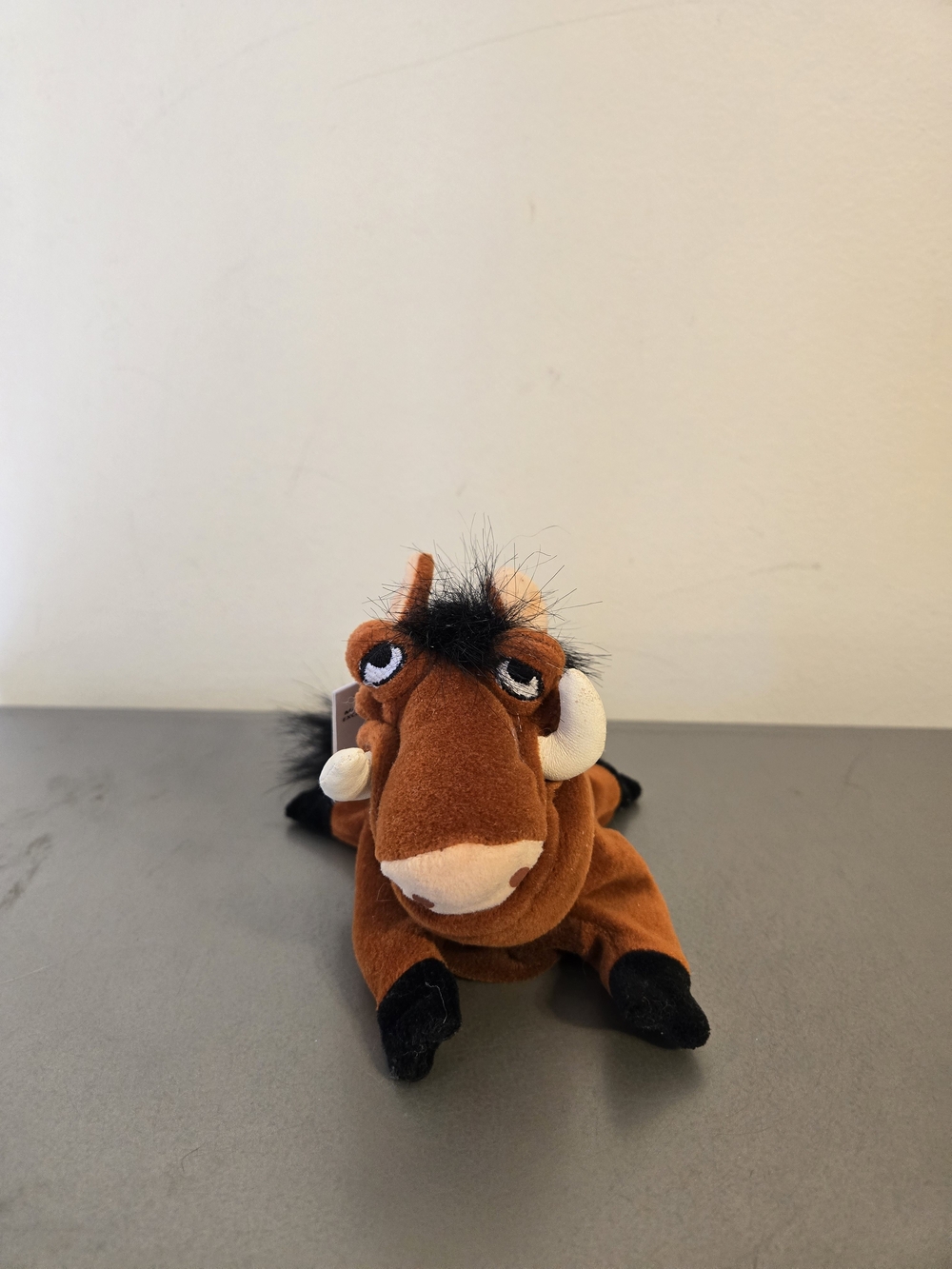 Vintage Disney Store The Lion King Pumbaa Mini Bean Bag 7" Plush Toy